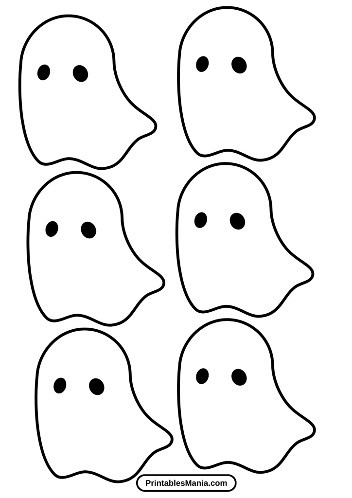 free printable ghost template for kids