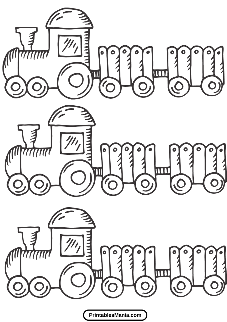 free printable train templates