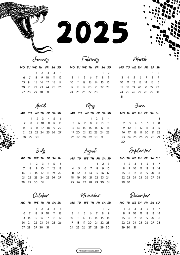 printable calendar 2025