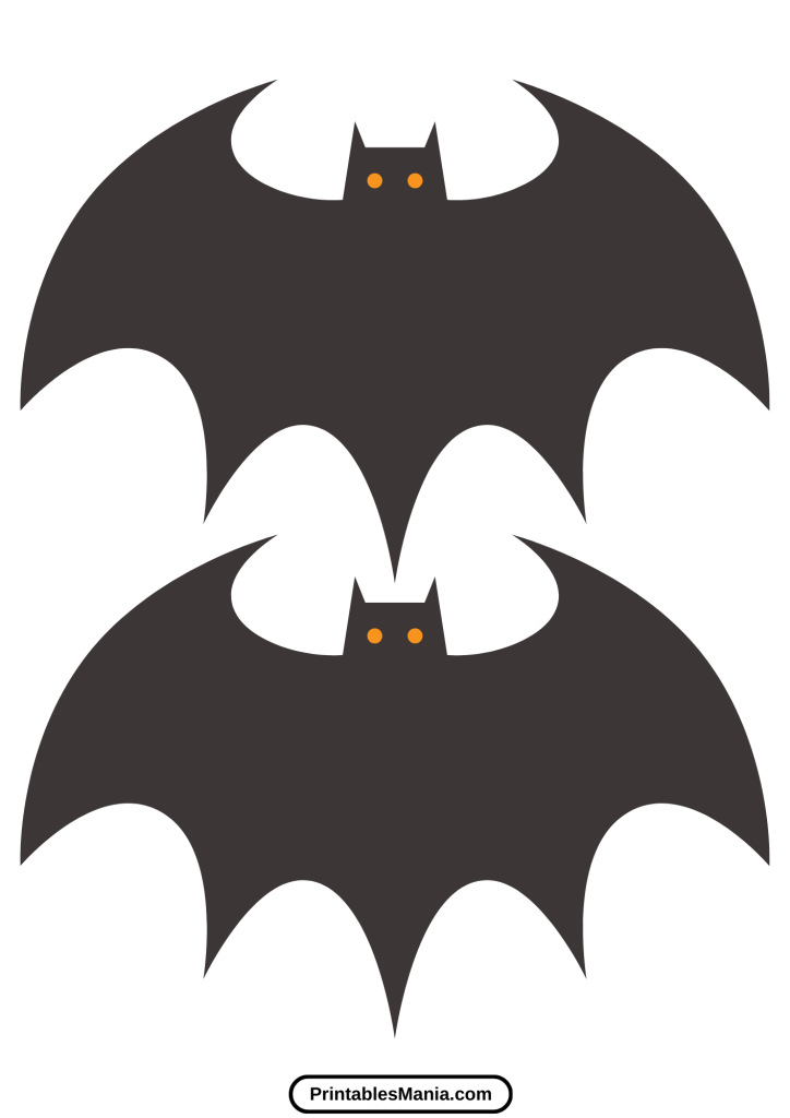 simple bat outline printable for kids