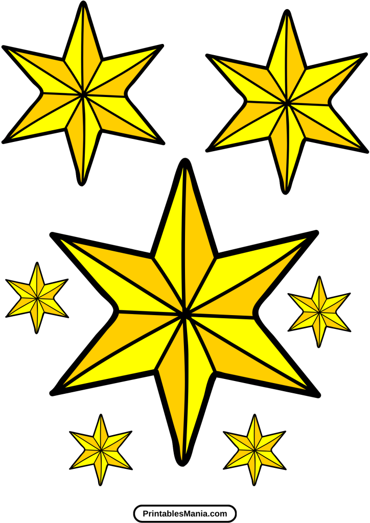 printable star cut out for home projects