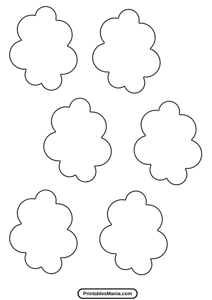 cloud macaron template