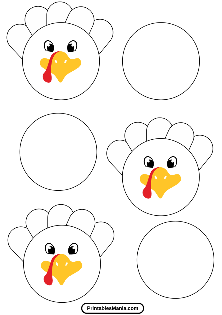 turkey macaron template