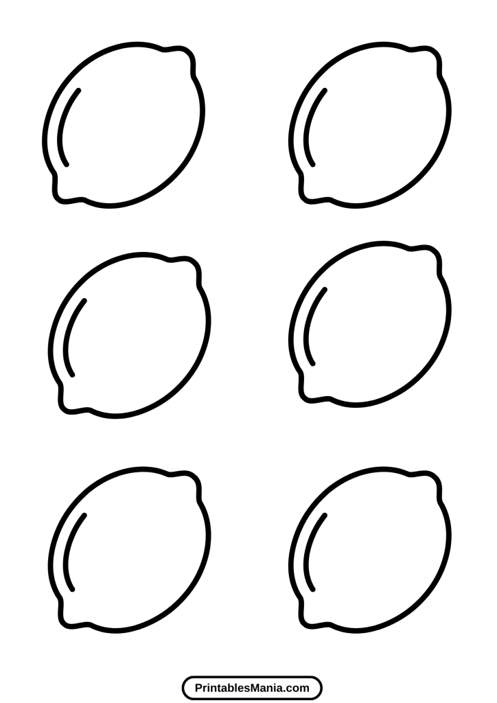 lemon macaron template