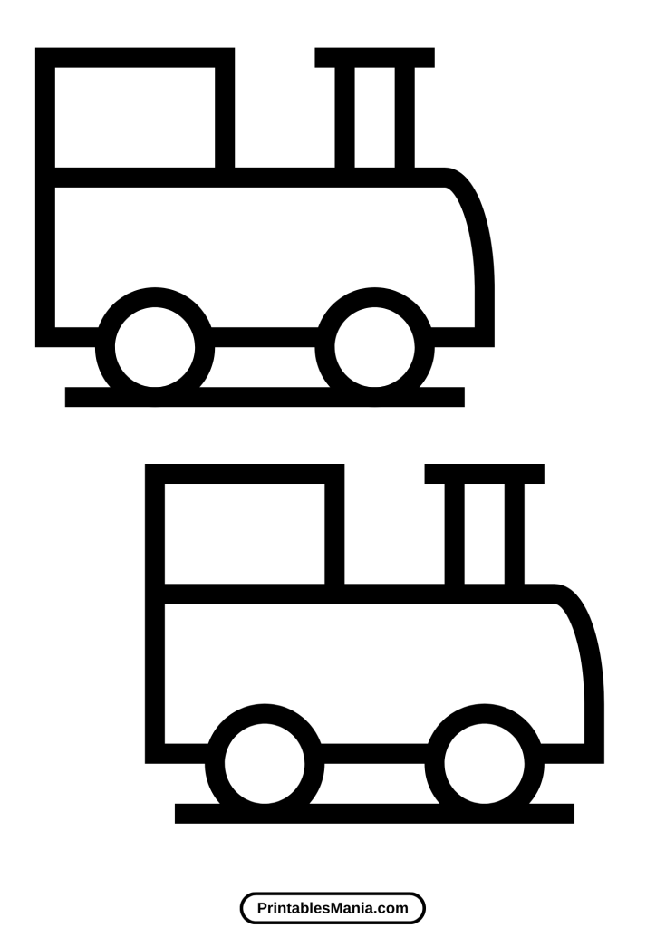 train car template printable