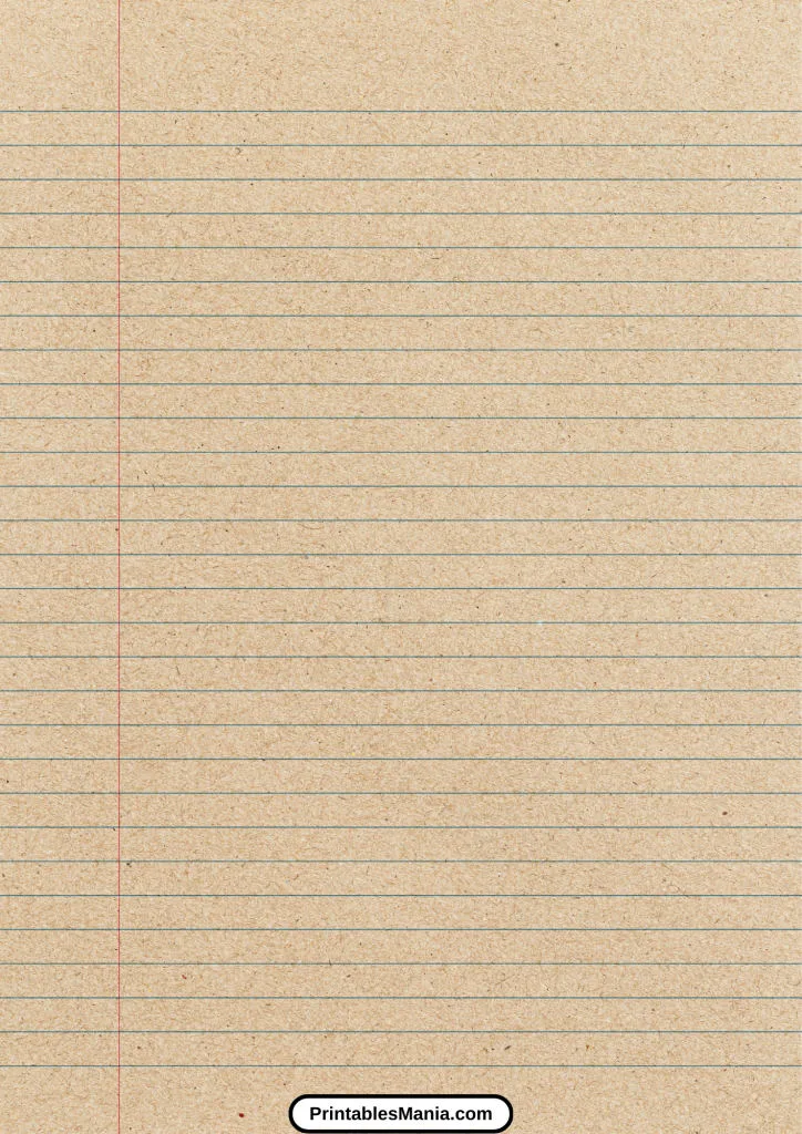 free lined paper printable