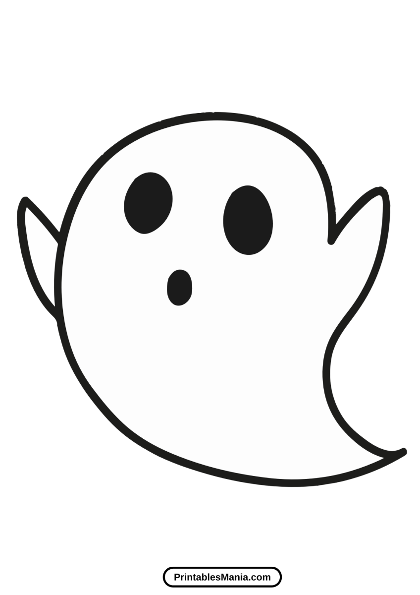 Ghost Template Printable Printables Mania