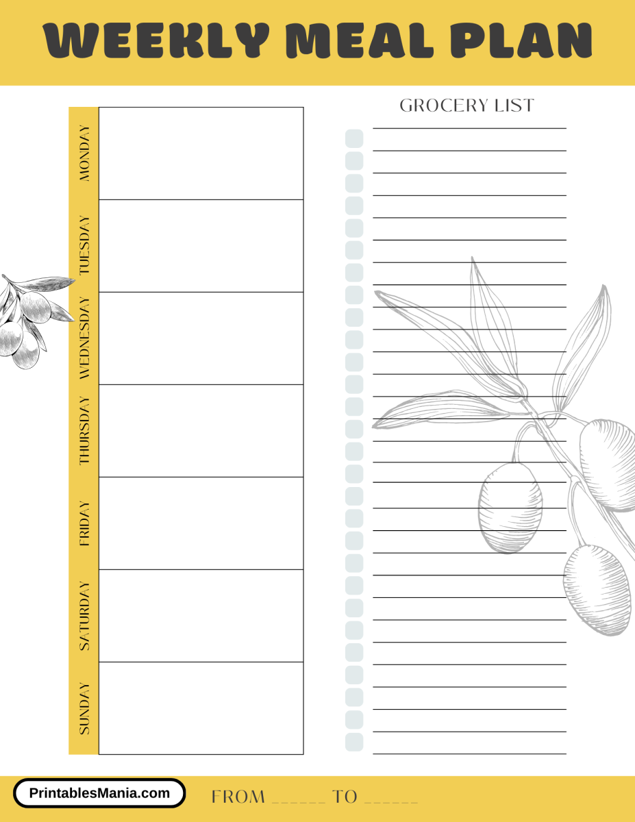 Free Printable Meal Planner PDF - Printables Mania