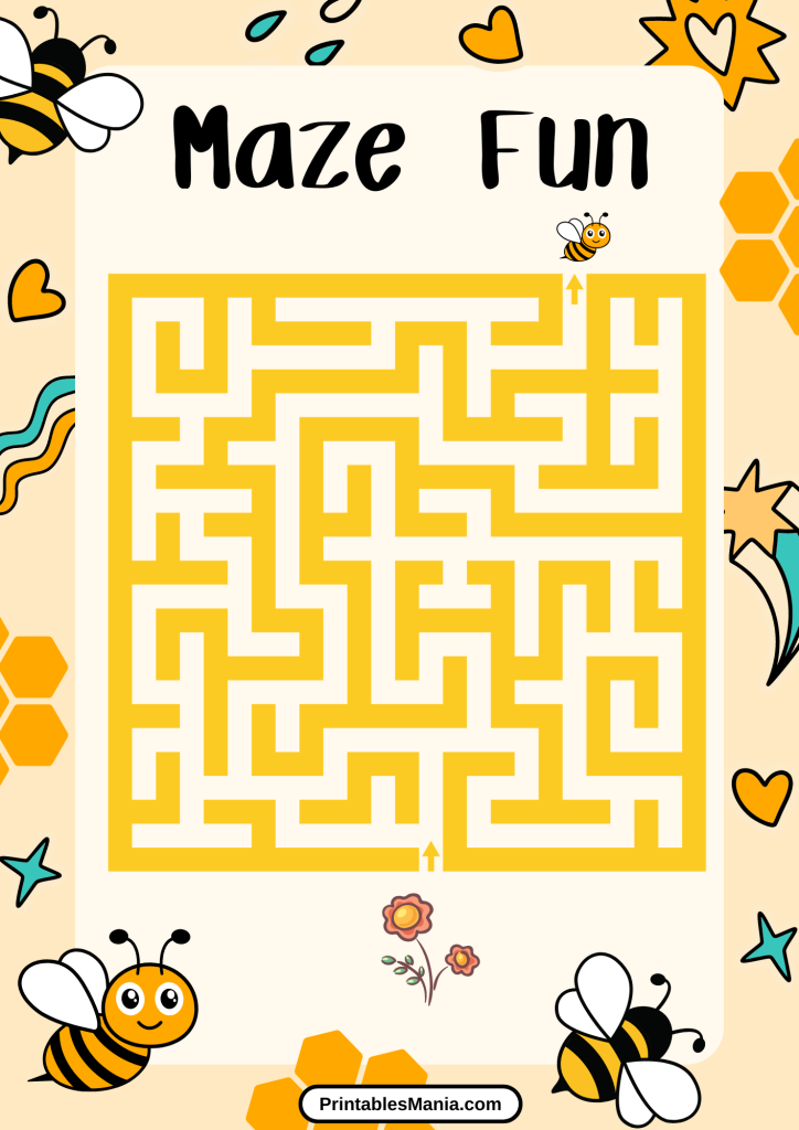 challenging maze for older kids