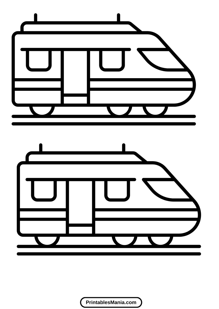 train pattern printable