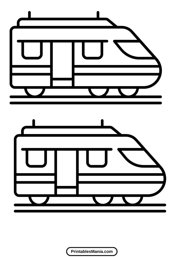 train pattern printable