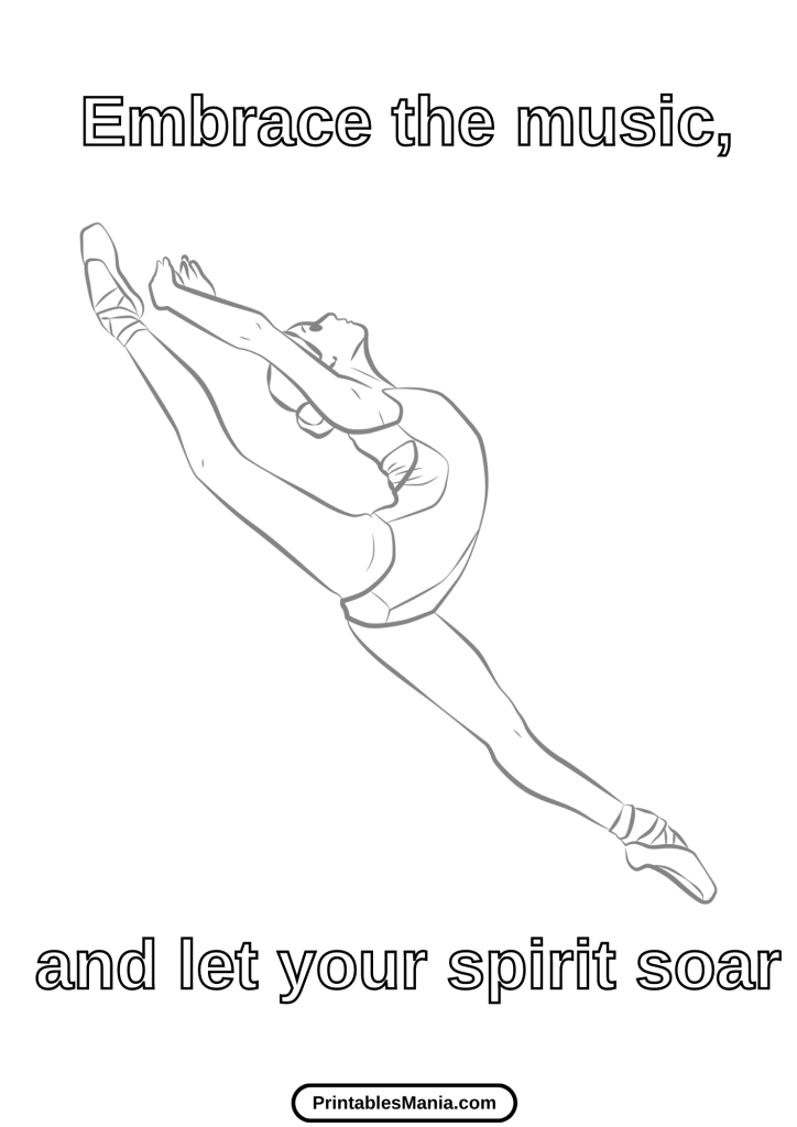 ballerina coloring pages free printable