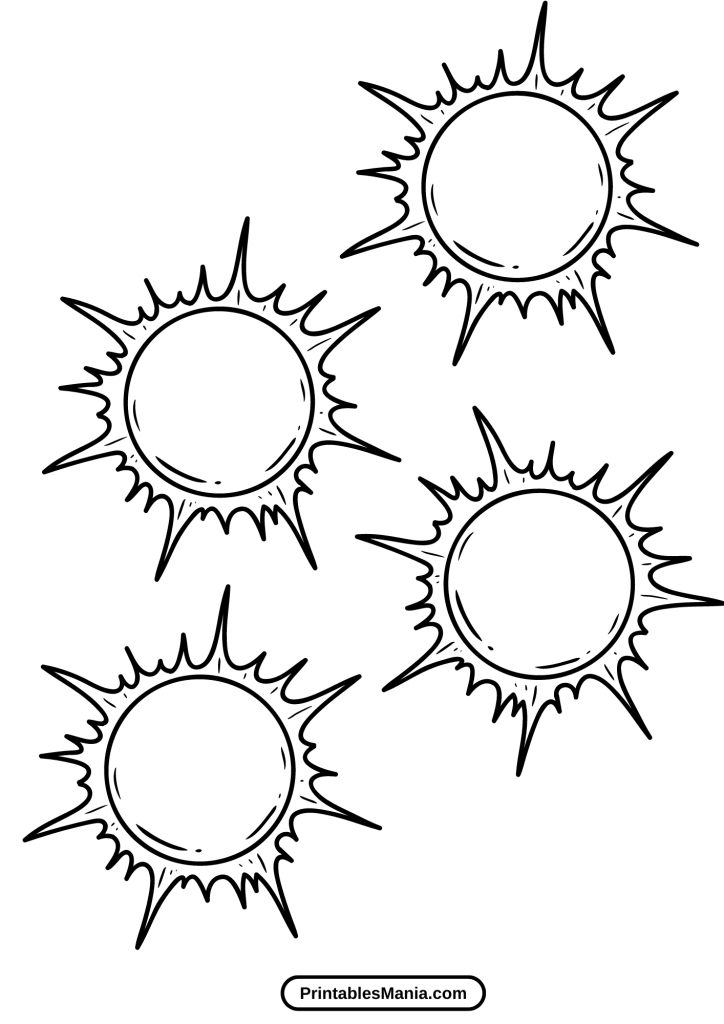 sun template printable free download