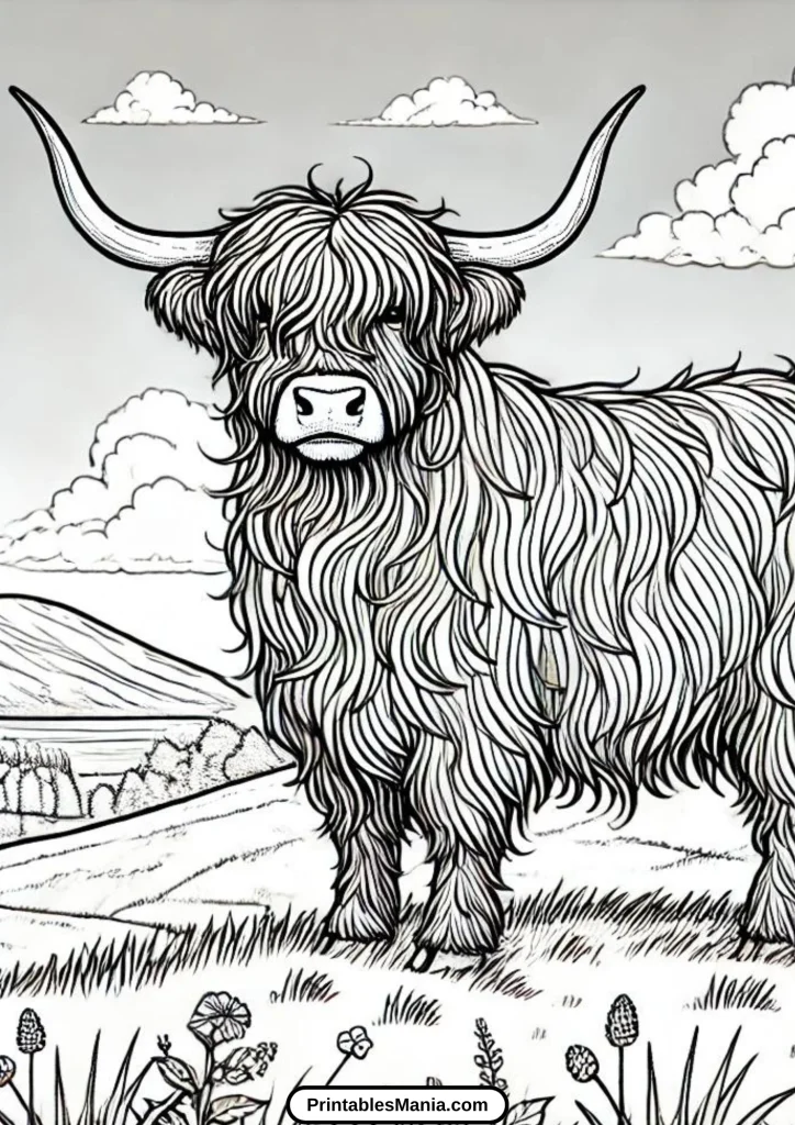 cow coloring page