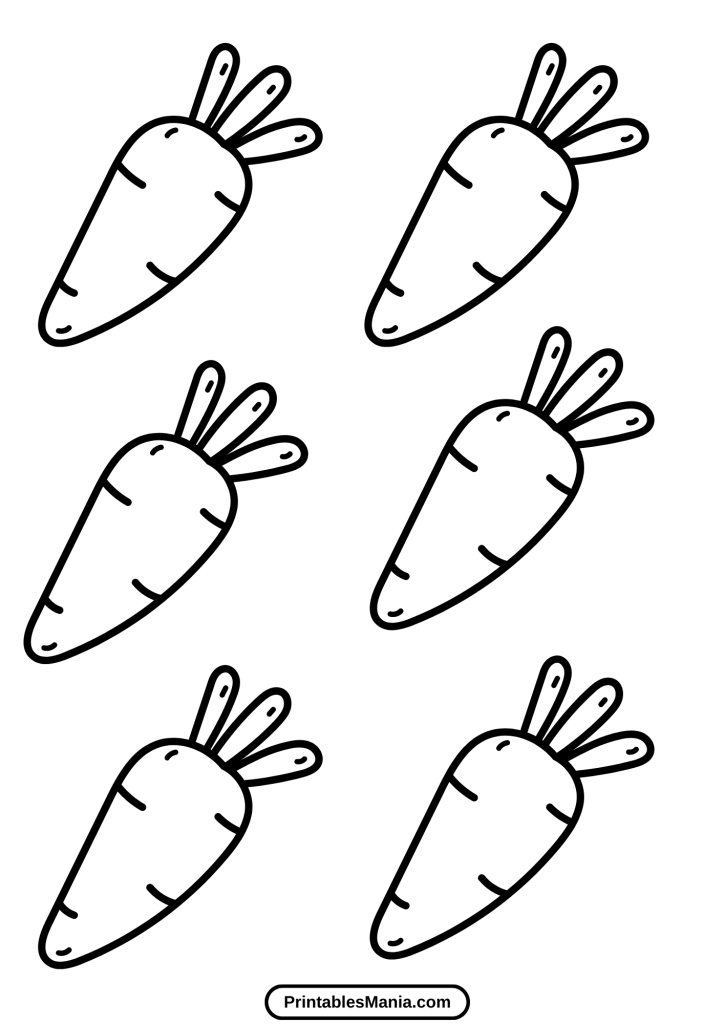 carrot macaron template