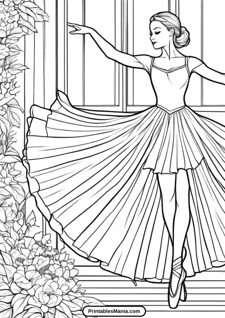 ballerina coloring pages free