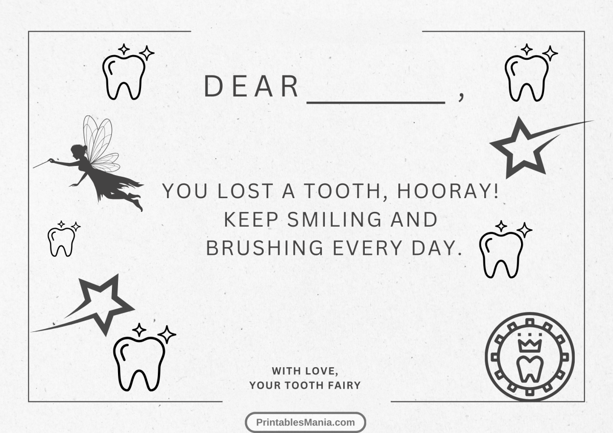 Tooth Fairy Note Printable Printables Mania Tooth Fairy Note Printable Printables Mania