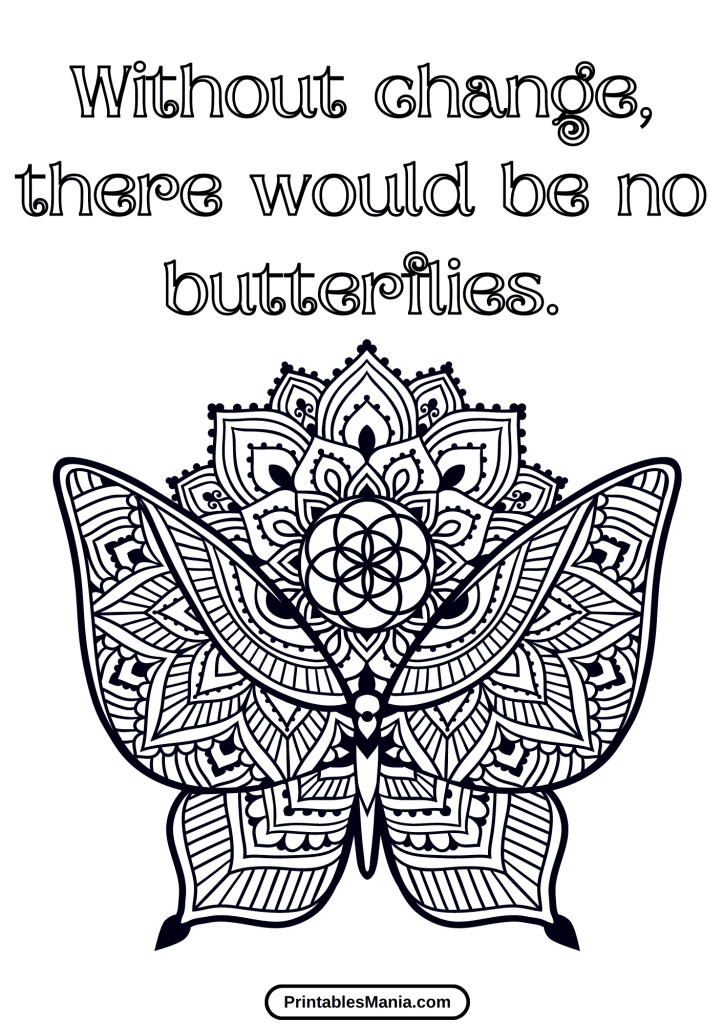 butterfly coloring page printable