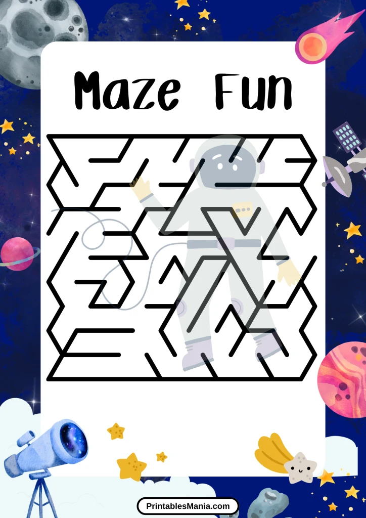 printable maze puzzle for children