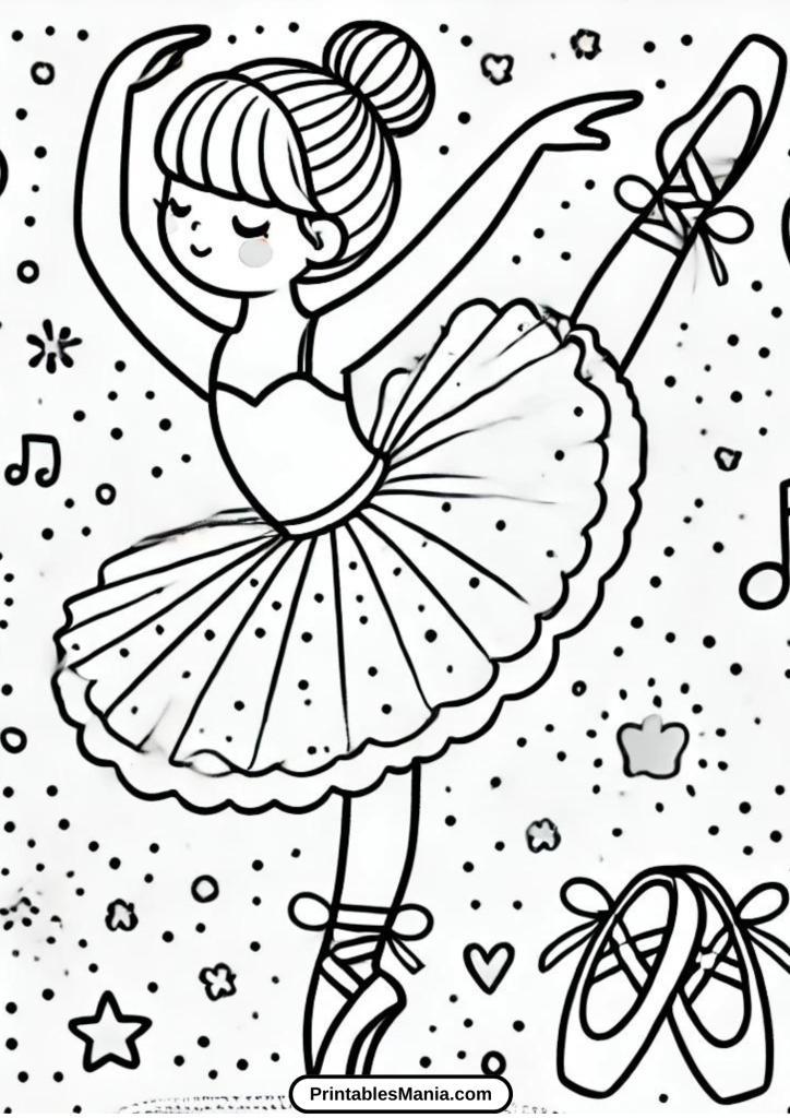 free ballerina coloring pages