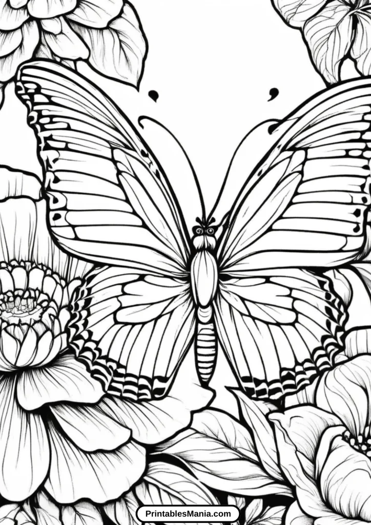 butterfly coloring pages printable free