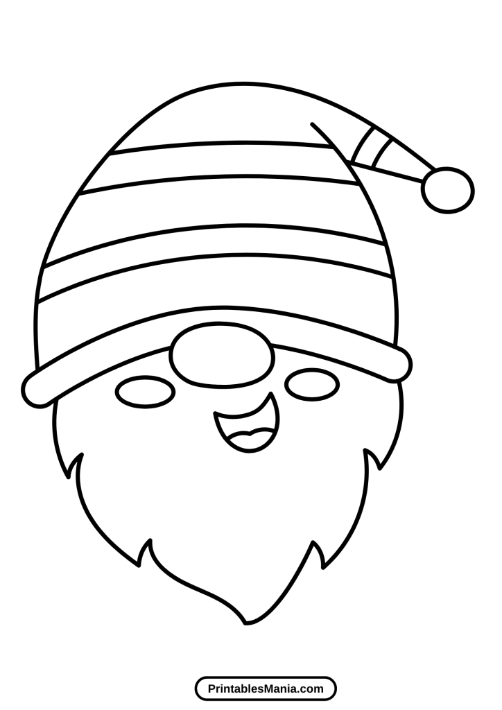 free printable gnome template for crafts