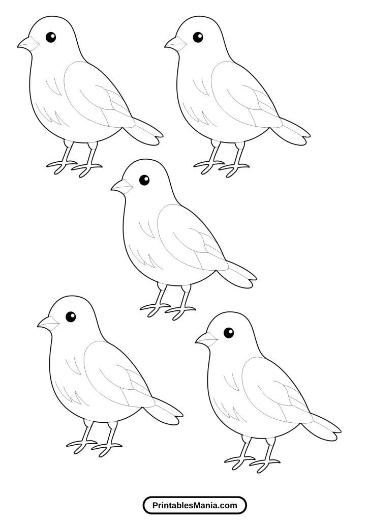 bird template printable free download