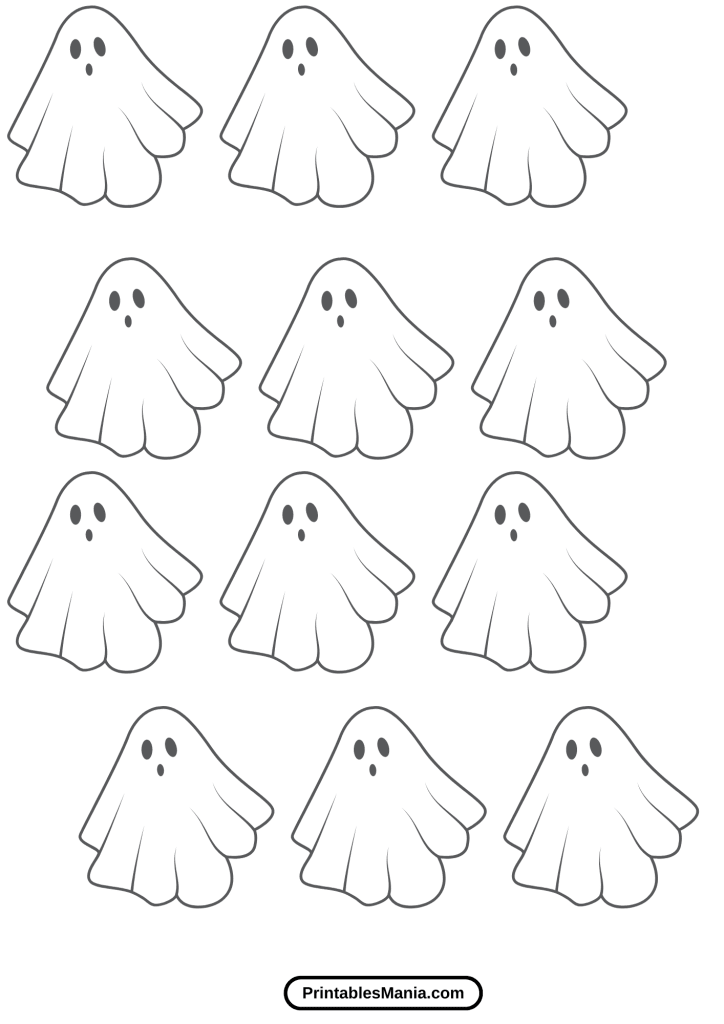 free ghost template printable for kids