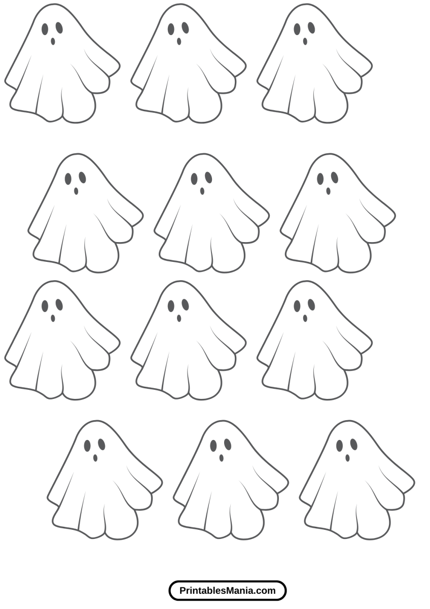 Ghost Template Printable - Printables Mania