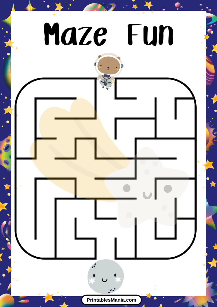 maze worksheet for kids