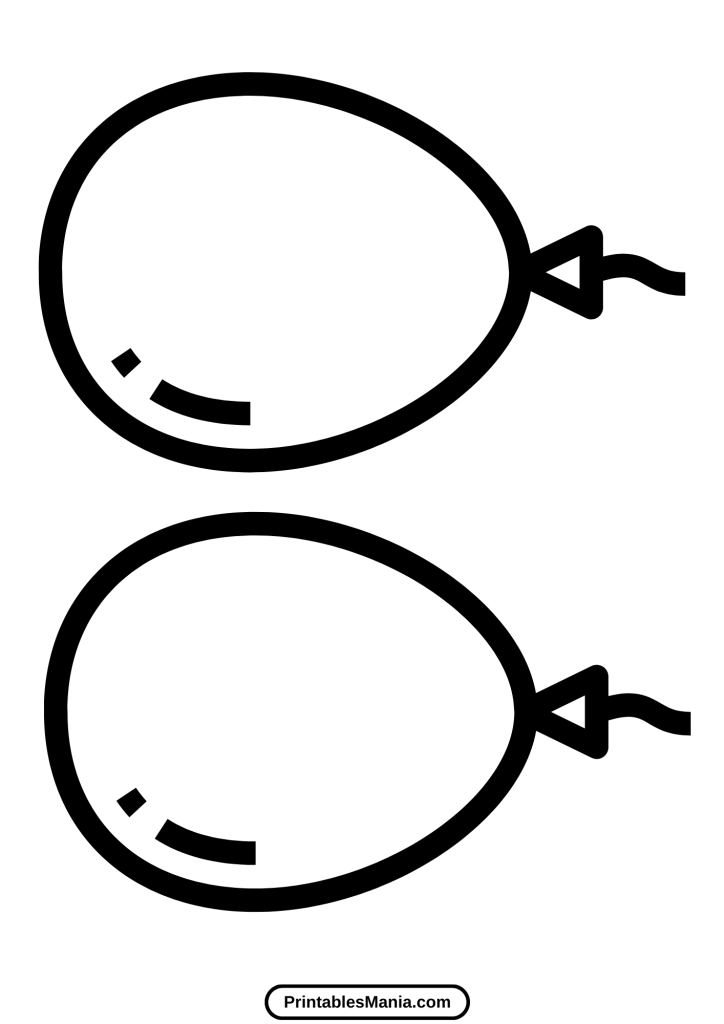 printable balloon template