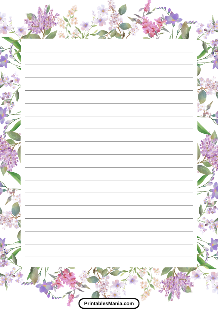 lined paper a4 printable