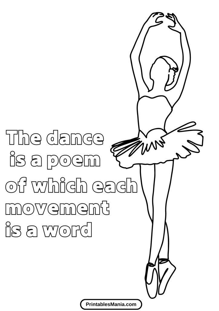 ballerina coloring pages for adults