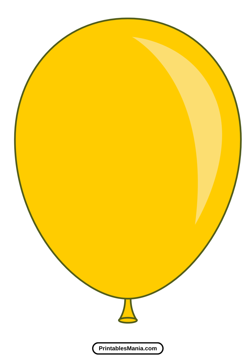 Balloons Template Printable Printables - 9 20 848x1200 