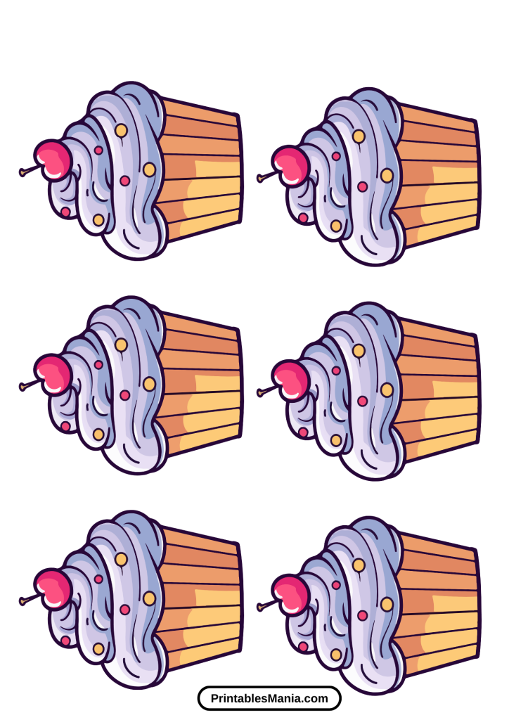 cupcake template for classroom activities