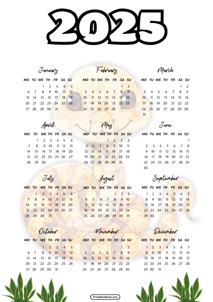 free 2025 printable calendar PDF