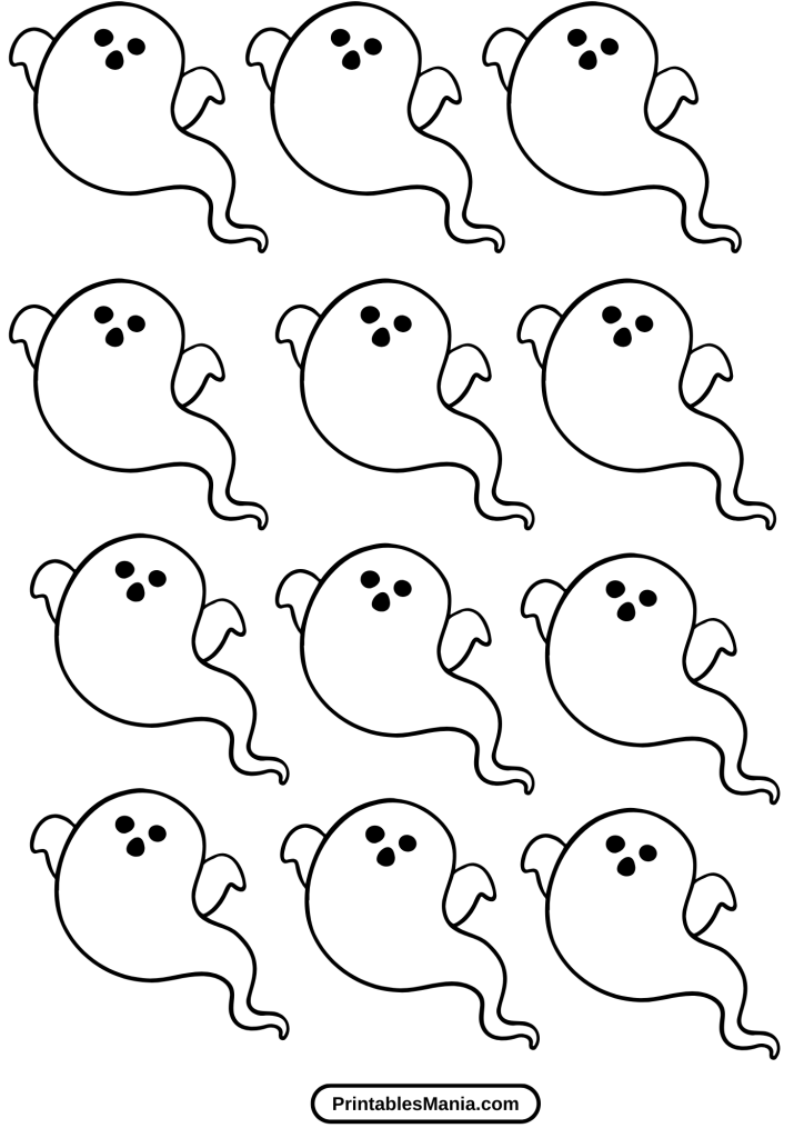 DIY ghost template for halloween decor