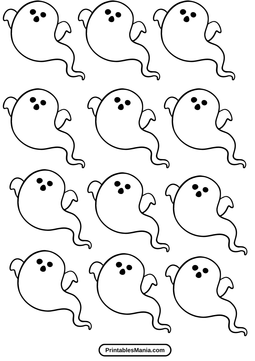 Ghost Template Printable - Printables Mania