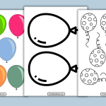 Balloons Template Printable