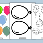 Balloons Template Printable