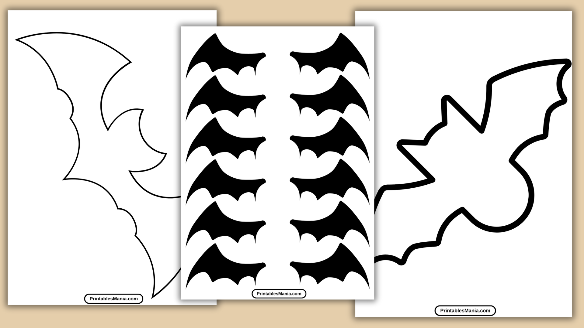 Bat Template Printable