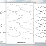 Cloud Printable Template