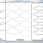 Cloud Printable Template