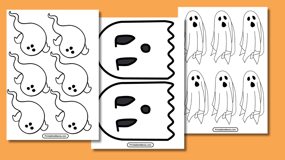 Ghost Template Printable - Printables Mania