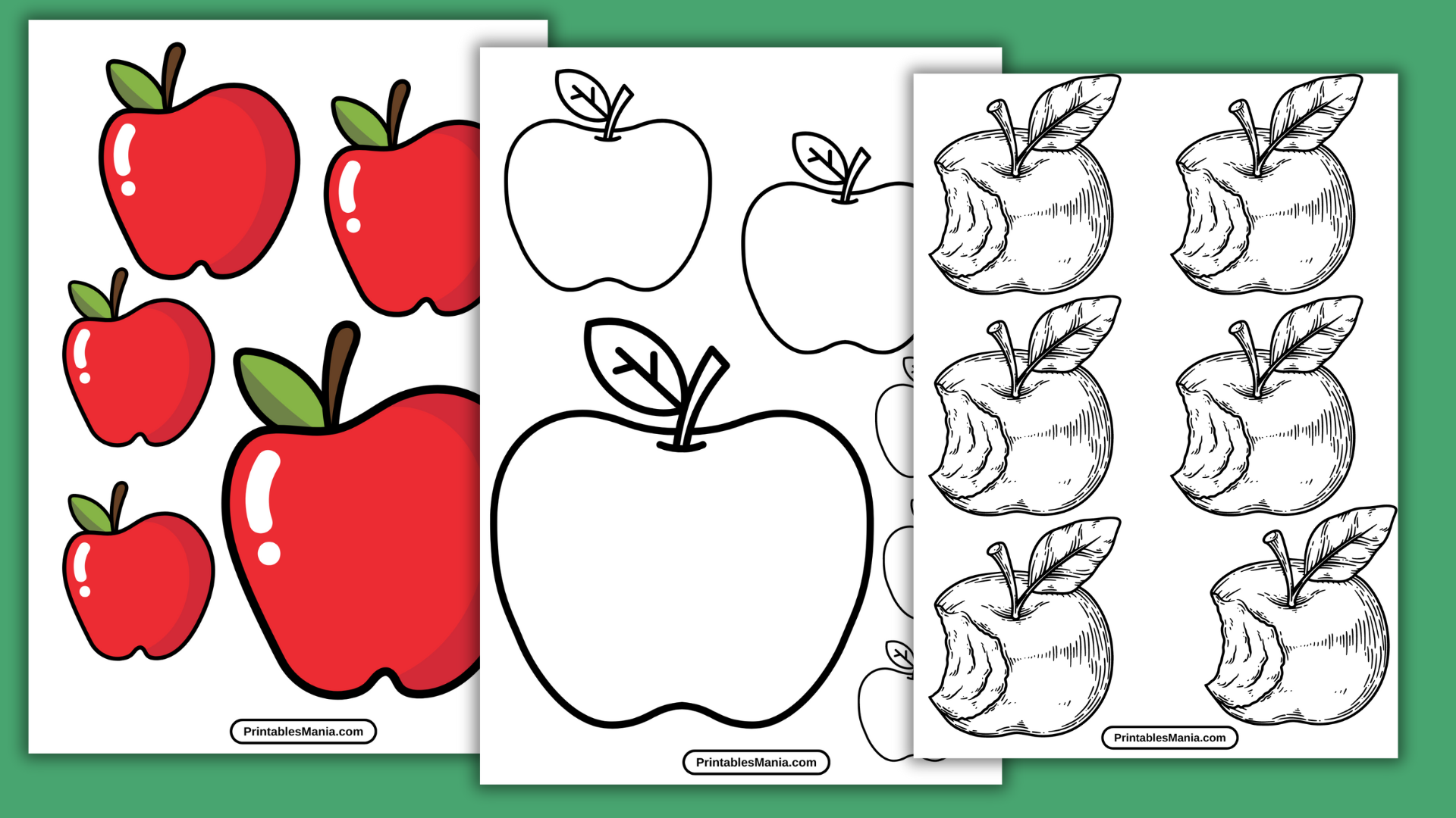 Apple Template Printable