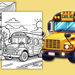 School Bus Coloring Page