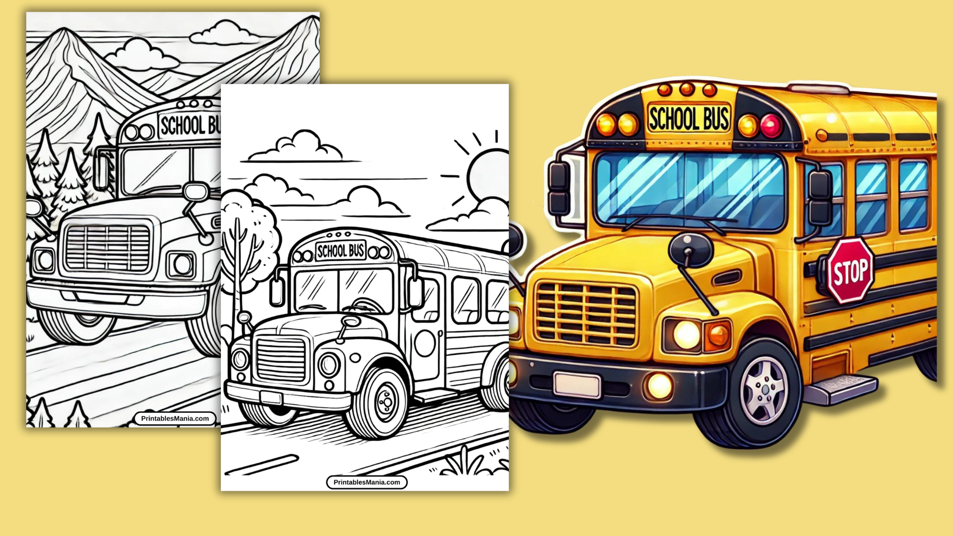 School Bus Coloring Page