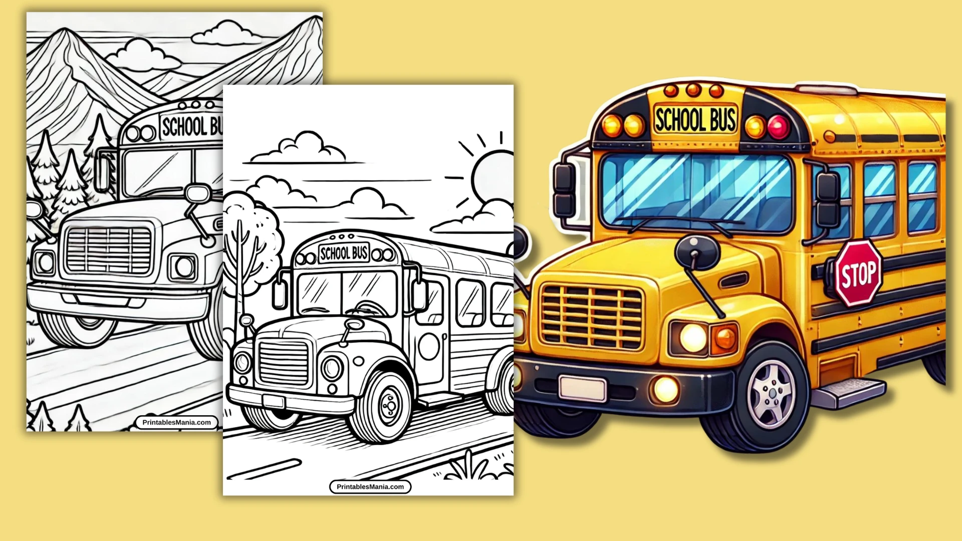 School Bus Coloring Page