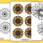 Sunflower Printable Template