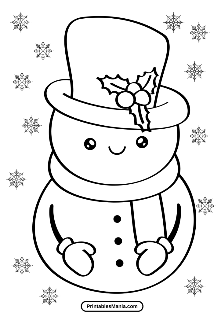 snowman coloring ideas